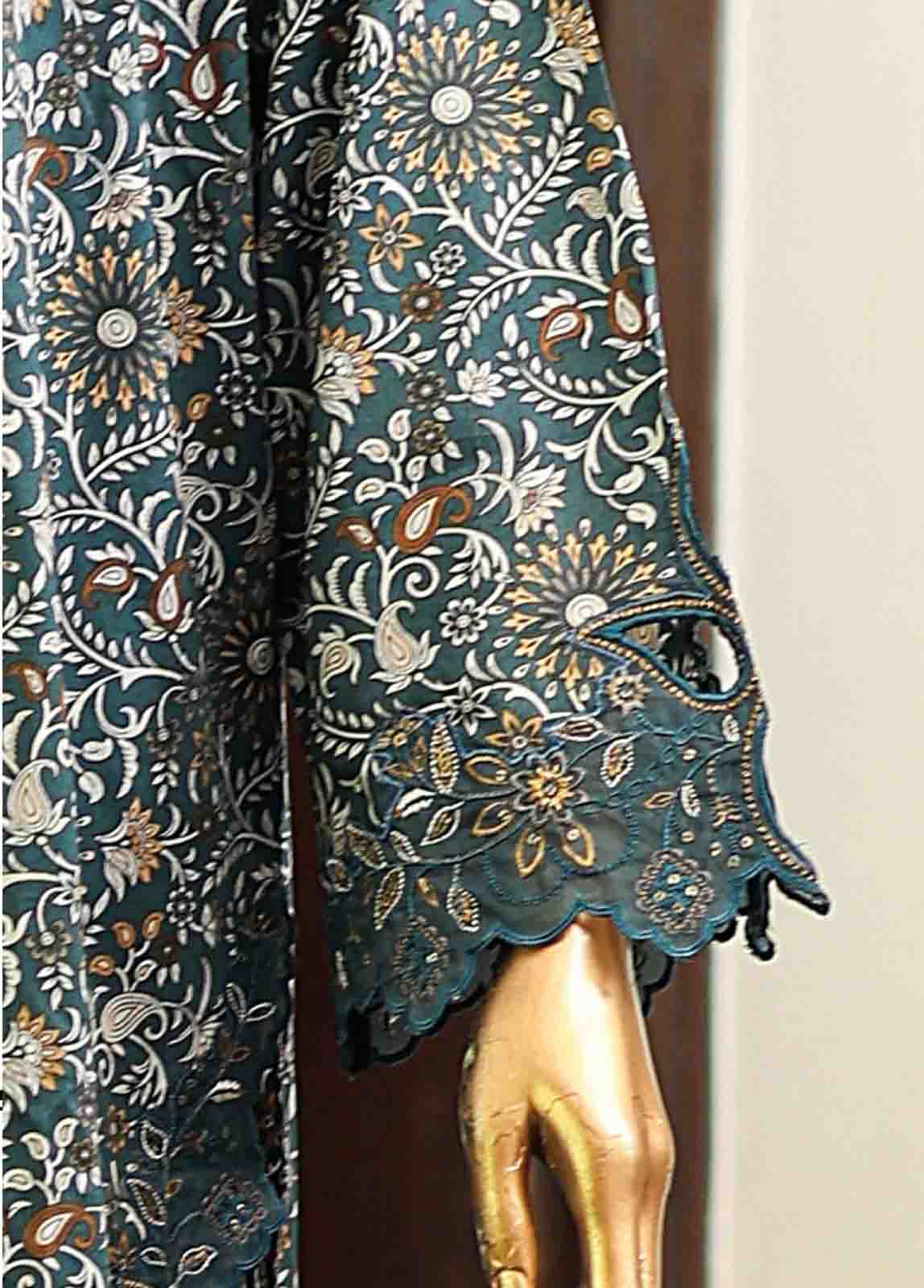 Bin Saeed Fabric - SMLF-141-Emb- 3 Piece Embroidered Stitched Suit