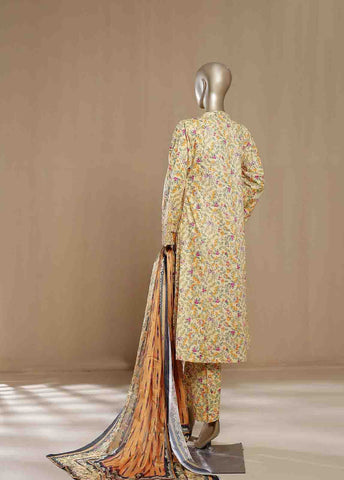 Bin Saeed Fabric - SMLF-18-FR -3 Piece Printed Frock Style