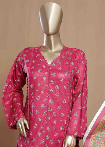 Bin Saeed Fabric - SMLF-20-FR -3 Piece Printed Frock Style