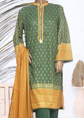 SMLF-350-PR-3 Piece Block Print Stitched Suit