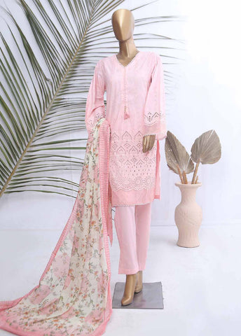 Bin Saeed Fabric - SMLF-379-CK-3 Piece Chikankari Stitched Suit