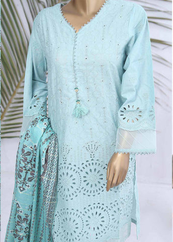 Bin Saeed Fabric - SMLF-383-CK-3 Piece Chikankari Stitched Suit