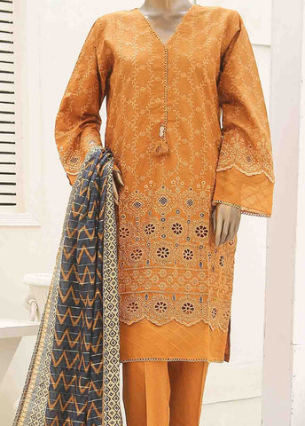 Bin Saeed Fabric - SMLF-385-CK-3 Piece Chikankari Stitched Suit