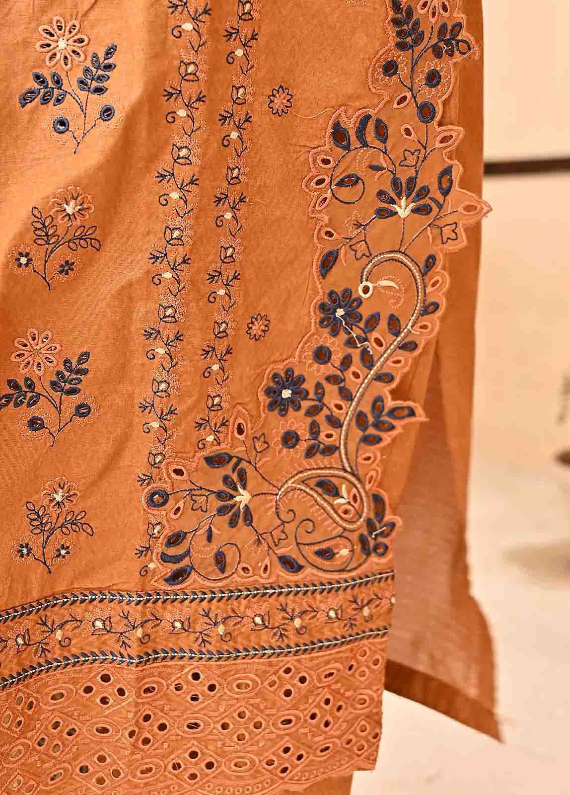 Bin Saeed Fabric - SMLF-385-NZ-3 Piece Chikankari Stitched Suit