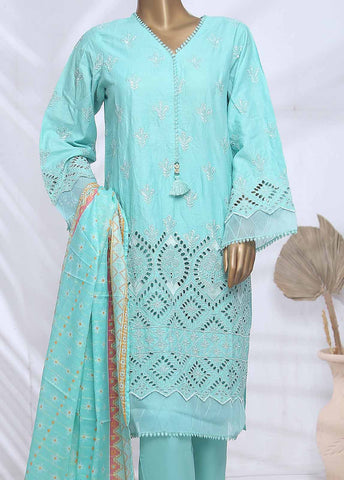 Bin Saeed Fabric - SMLF-389-CK-3 Piece Chikankari Stitched Suit