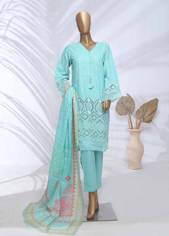 Bin Saeed Fabric - SMLF-389-CK-3 Piece Chikankari Stitched Suit