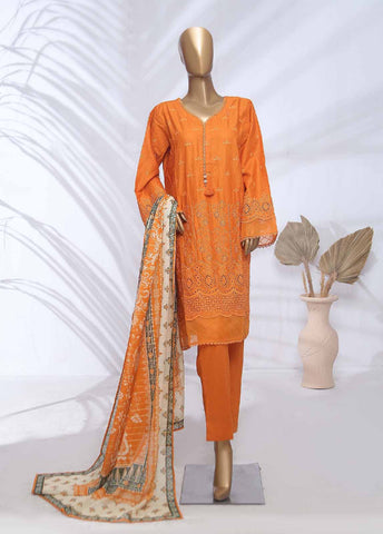 Bin Saeed Fabric - SMLF-397-CK-3 Piece Chikankari Stitched Suit