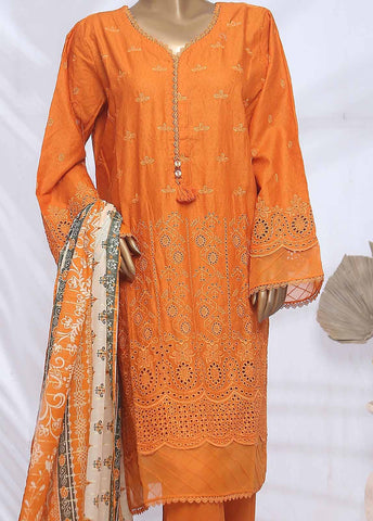 Bin Saeed Fabric - SMLF-397-CK-3 Piece Chikankari Stitched Suit