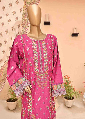 Bin Saeed Fabric - SMLF-398-NZ-3 Piece Chikankari Stitched Suit