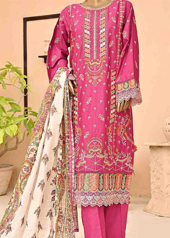 Bin Saeed Fabric - SMLF-398-NZ-3 Piece Chikankari Stitched Suit