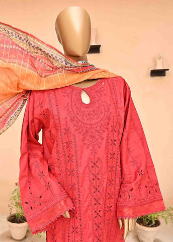 Bin Saeed Fabric - SMLF-405-NZ-3 Piece Chikankari Stitched Suit