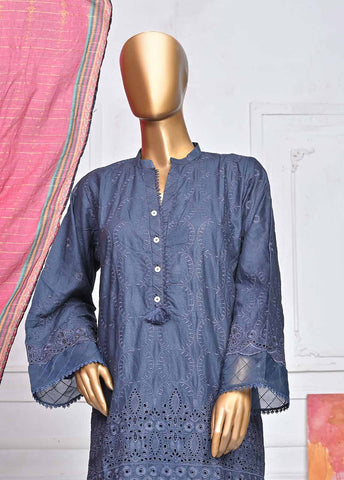 Bin Saeed Fabric - SMLF-410-CK-3 Piece Chikankari Stitched Suit