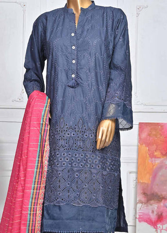 Bin Saeed Fabric - SMLF-410-CK-3 Piece Chikankari Stitched Suit