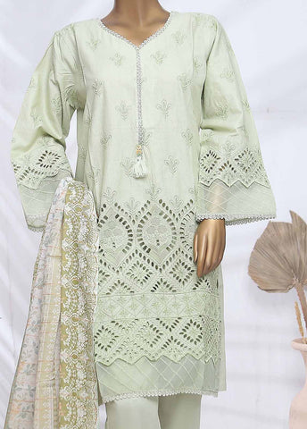 Bin Saeed Fabric - SMLF-411-CK-3 Piece Chikankari Stitched Suit