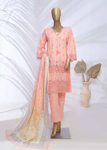 Bin Saeed Fabric - SMLF-417-CK-3 Piece Chikankari Stitched Suit