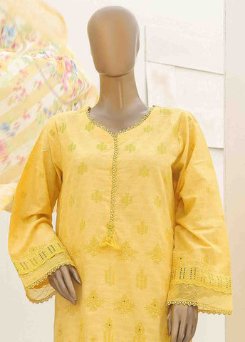 Bin Saeed Fabric - SMLF-418-CK-3 Piece Chikankari Stitched Suit
