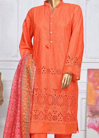 Bin Saeed Fabric - SMLF-420A-CK-3 Piece Chikankari Stitched Suit