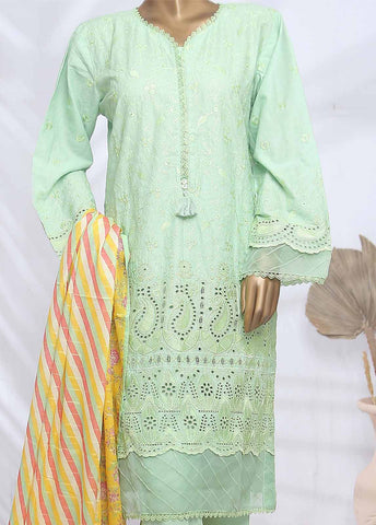 Bin Saeed Fabric - SMLF-423-CK-3 Piece Chikankari Stitched Suit