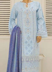 SMLF-425-CKE-3 Piece Cotton Embroidered
