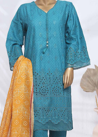 Bin Saeed Fabric - SMLF-430-CK-3 Piece Chikankari Stitched Suit