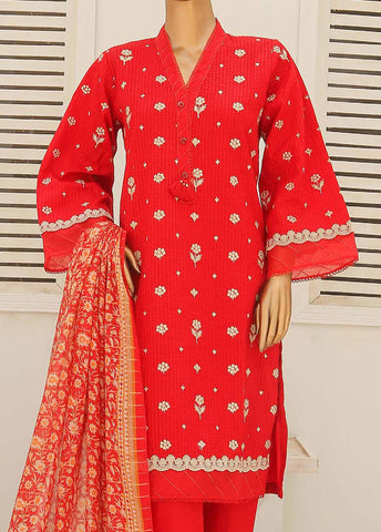Bin Saeed Fabric - SMLF-431-CKE-3 Piece Cotton Embroidered