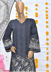 SMLF-432-MB-3 Piece Lawn Embroidered Suit
