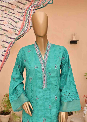 Bin Saeed Fabric - SMLF-437-NZ-3 Piece Chikankari Stitched Suit