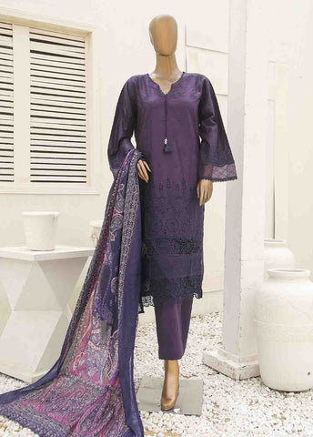 Bin Saeed Fabric - SMLF-438-CK-3 Piece Chikankari Stitched Suit