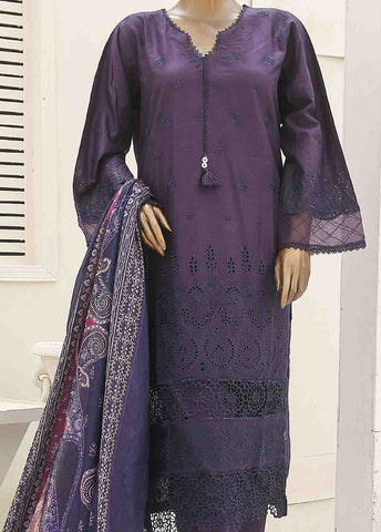 Bin Saeed Fabric - SMLF-438-CK-3 Piece Chikankari Stitched Suit
