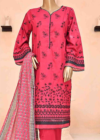 Bin Saeed Fabric - SMLF-445-NZ-3 Piece Chikankari Stitched Suit