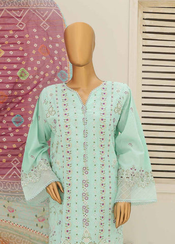 Bin Saeed Fabric - SMLF-450-CKE-3 Piece Cotton Embroidered