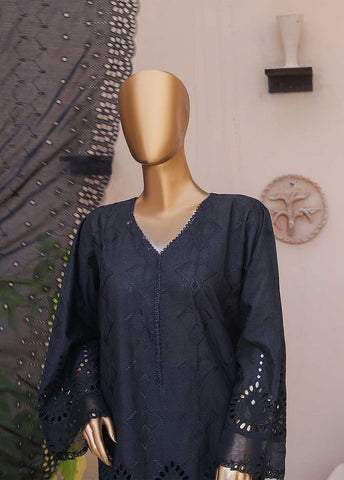 Bin Saeed Fabric - SMLF-510-CKC-3 Piece Cutwork Kari Stitched Suit