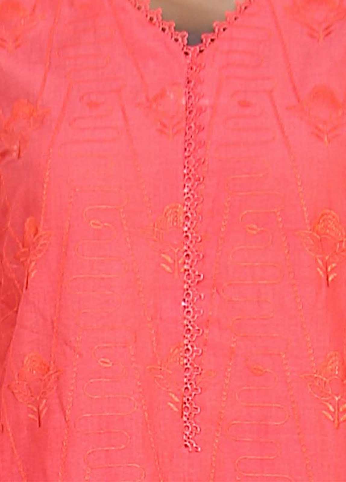 Bin Saeed Fabric - SMLF-512-CKC-3 Piece Cutwork Kari Stitched Suit