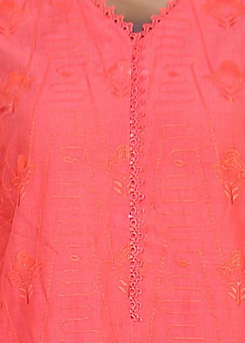 Bin Saeed Fabric - SMLF-512-CKC-3 Piece Cutwork Kari Stitched Suit