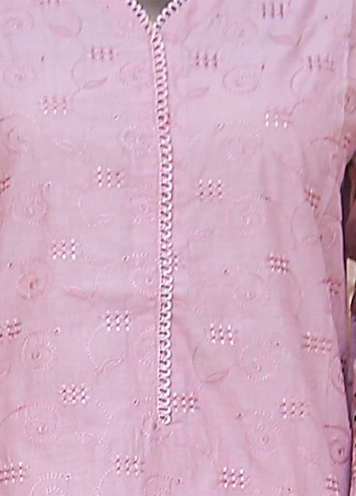 Bin Saeed Fabric - SMLF-514-CKC-3 Piece Cutwork Kari Stitched Suit