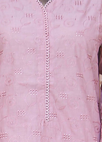 Bin Saeed Fabric - SMLF-514-CKC-3 Piece Cutwork Kari Stitched Suit