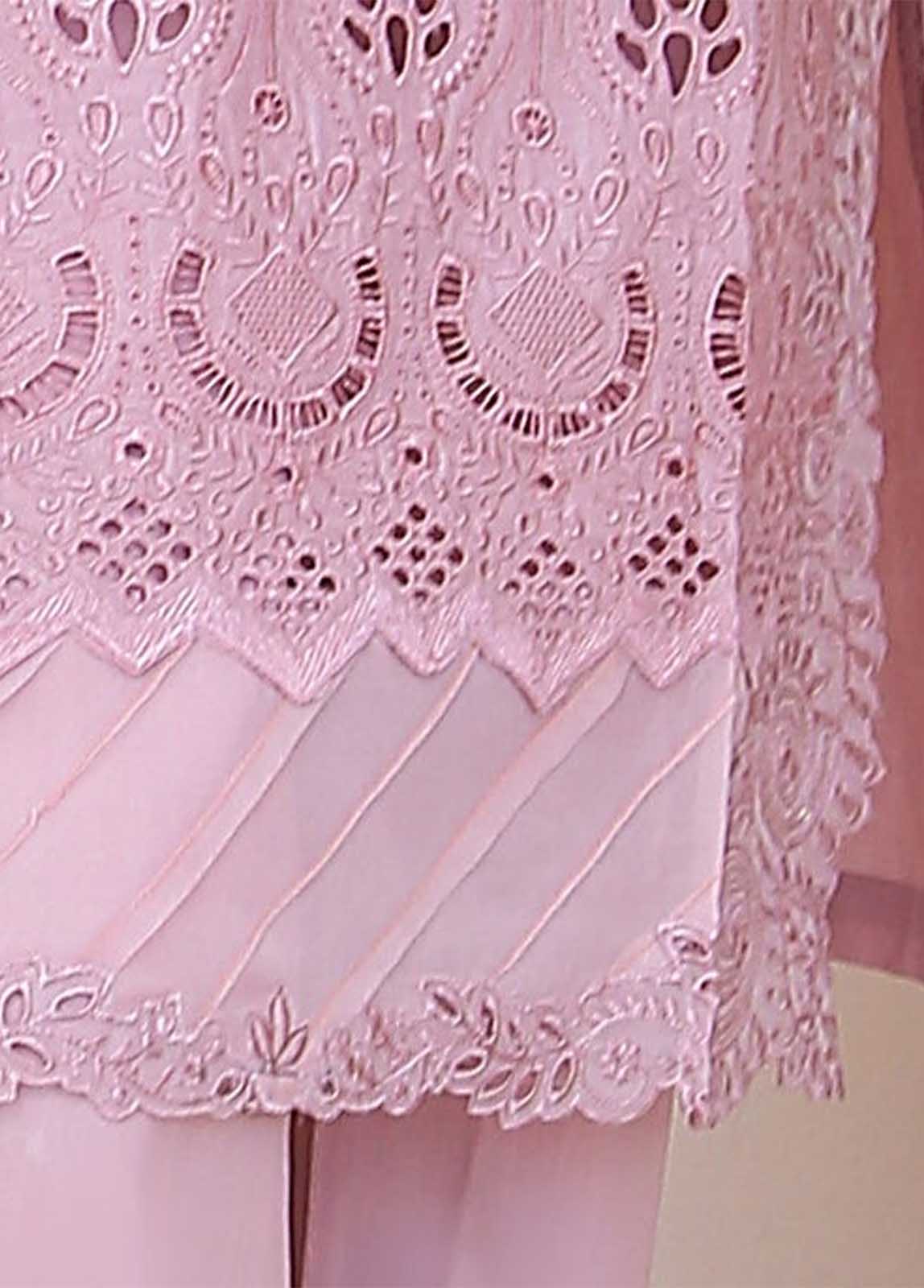 Bin Saeed Fabric - SMLF-514-CKC-3 Piece Cutwork Kari Stitched Suit