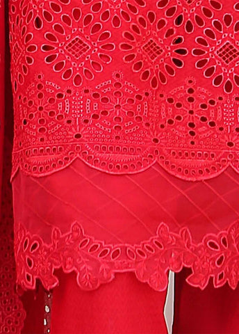 Bin Saeed Fabric - SMLF-515-CKC-3 Piece Cutwork Kari Stitched Suit