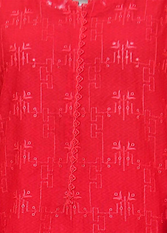 Bin Saeed Fabric - SMLF-515-CKC-3 Piece Cutwork Kari Stitched Suit