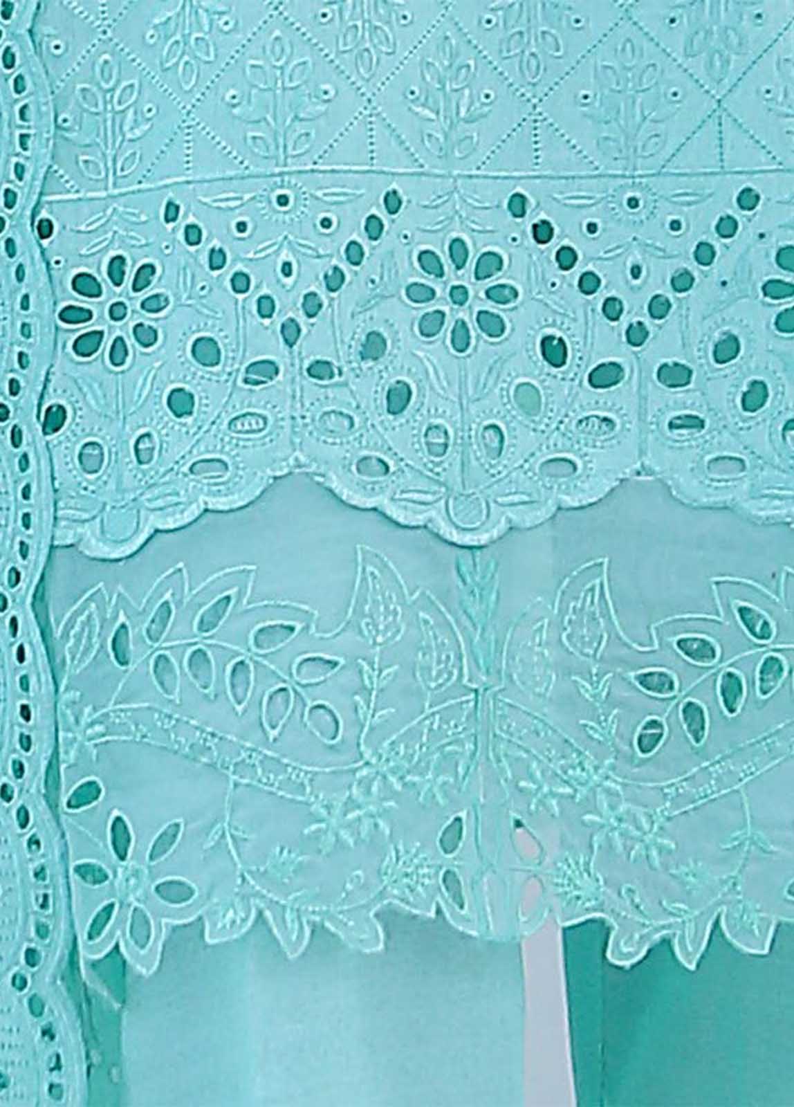 Bin Saeed Fabric - SMLF-516-CKC-3 Piece Cutwork Kari Stitched Suit