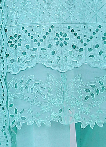 Bin Saeed Fabric - SMLF-516-CKC-3 Piece Cutwork Kari Stitched Suit