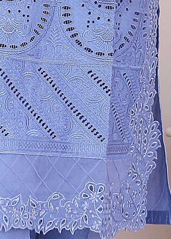 Bin Saeed Fabric - SMLF-517-CKC-3 Piece Cutwork Kari Stitched Suit