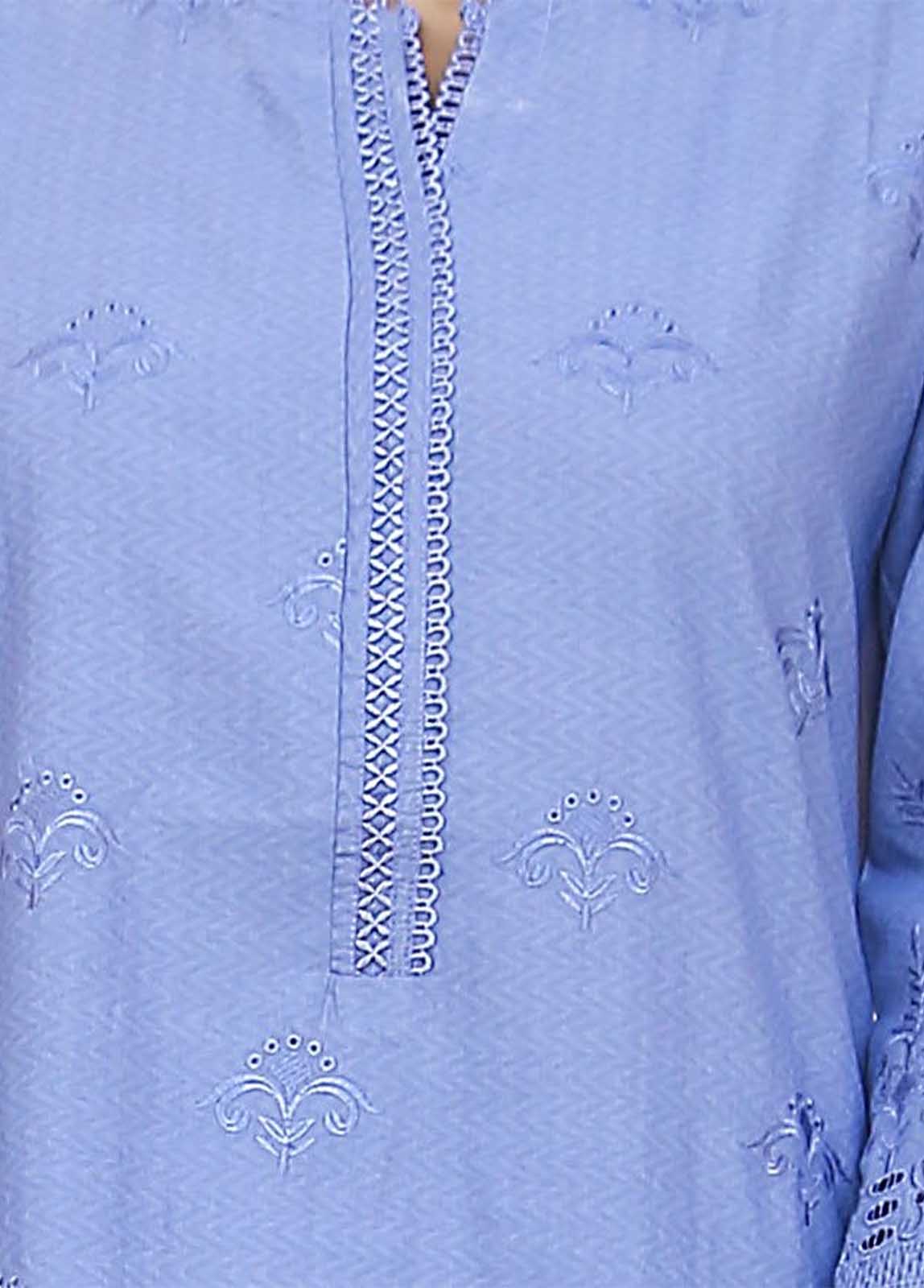 Bin Saeed Fabric - SMLF-517-CKC-3 Piece Cutwork Kari Stitched Suit