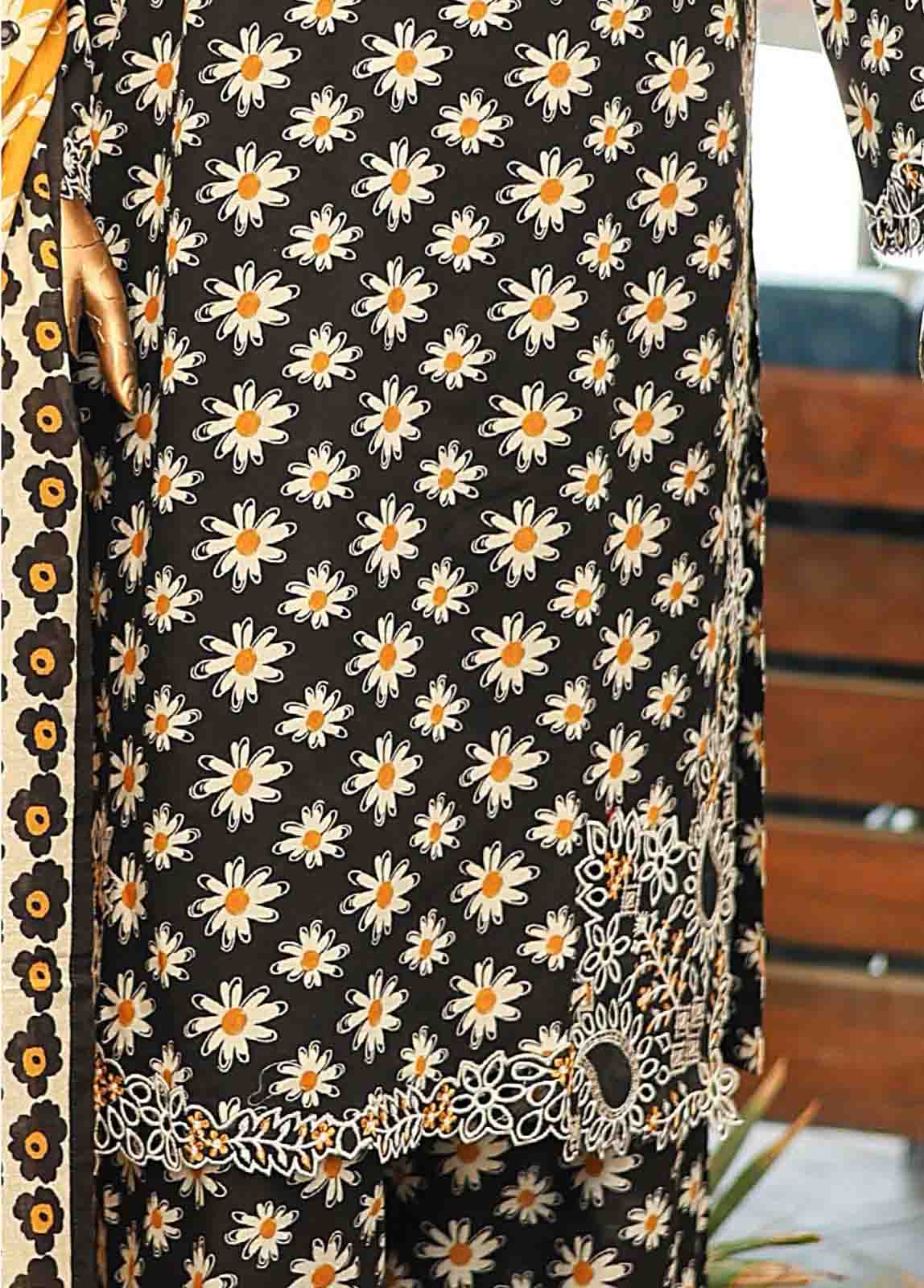 Bin Saeed Fabric - SMLF-624-Emb- 3 Piece Embroidered Stitched Suit