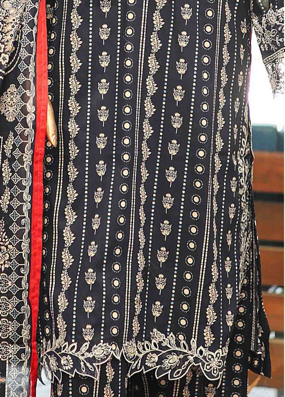 Bin Saeed Fabric - SMLF-625-Emb- 3 Piece Embroidered Stitched Suit