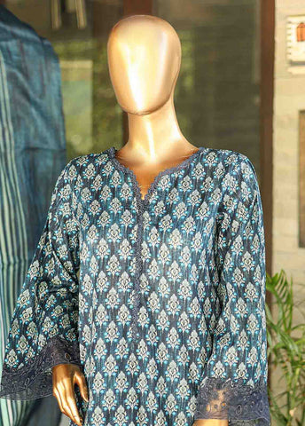 Bin Saeed Fabric - SMLF-626-Emb- 3 Piece Embroidered Stitched Suit