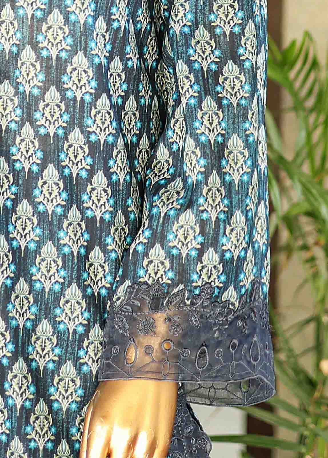 Bin Saeed Fabric - SMLF-626-Emb- 3 Piece Embroidered Stitched Suit