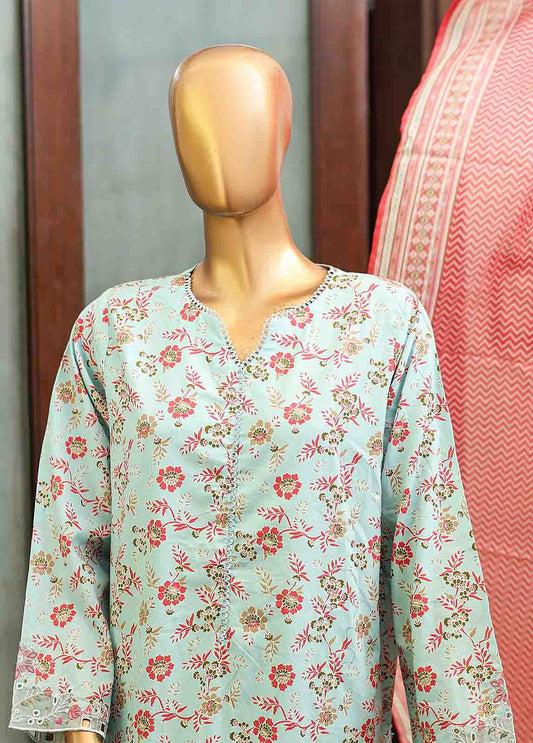 SMLF-627-Emb- 3 Piece Embroidered Stitched Suit