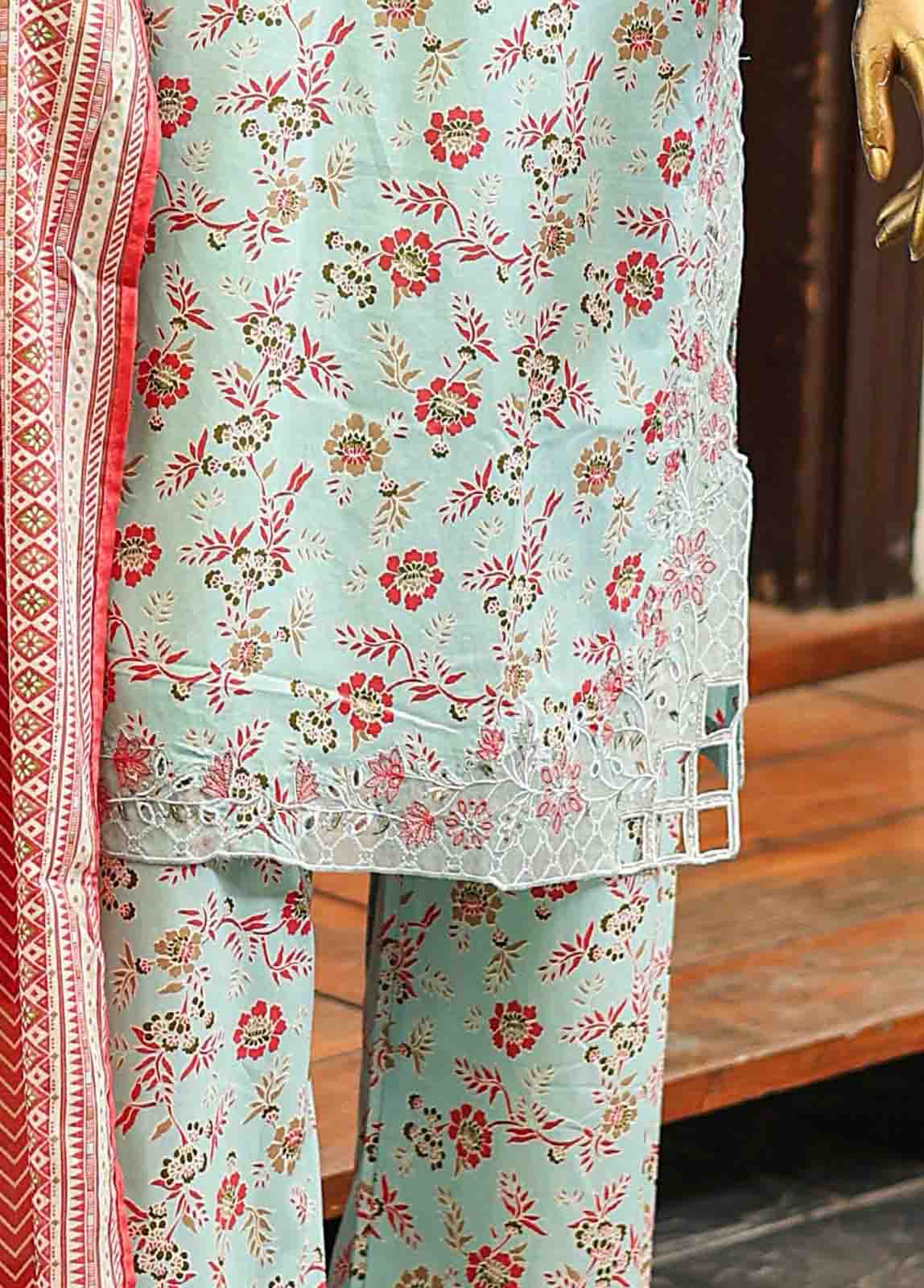 Bin Saeed Fabric - SMLF-627-Emb- 3 Piece Embroidered Stitched Suit