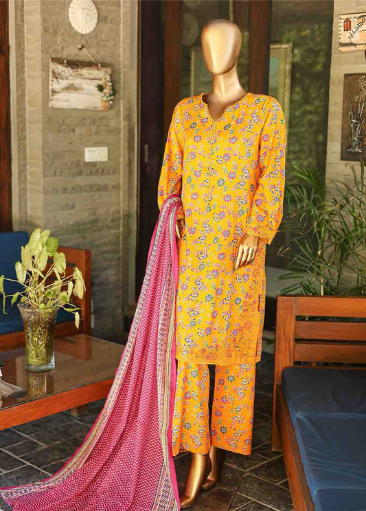 SMLF-628-Emb- 3 Piece Embroidered Stitched Suit
